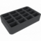 HS055BF05BO 55 mm Half-Size foam tray with 16 compartments