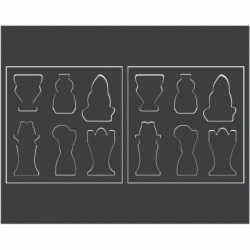 FSMEZA035 35 mm foam tray with 2x EXMEZB035