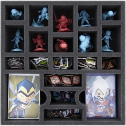 Juego de espuma Feldherr para Marvel United - caja de juego de mesa