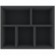FSMFBQ095BO 95 mm Full-Size foam tray with 5 compartments