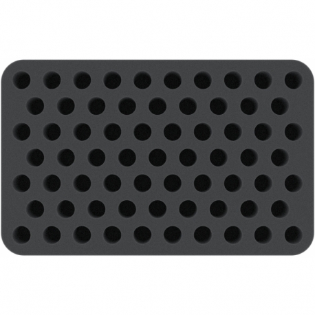 HSMFCB035BO 35 mm Half-Size foam tray with 67 compartments