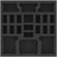 AGMFCT050BO 295 mm x 295 mm x 50 mm foam tray for board games with 21 compartments
