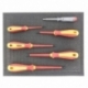 FS010Bred10 10pcs. 345 mm x 275 mm x 10 mm colored foam for Shadowboard red