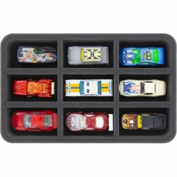 HS040A009 Feldherr foam tray for model cars 1:64 - 9 cars