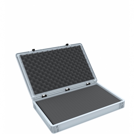 ED 64/75 HG Eurocontainer Case / Euro Box 600 x 400 x 90 mm inclusive pick and pluck foam