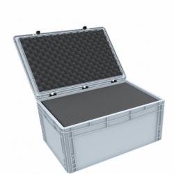 ED 64/27 HG Eurocontainer Case / Euro Box 600 x 400 x 285 mm inclusive pick and pluck foam