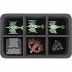 HS075A004 foam tray for Star Trek Attack Wing - 6 compartments
