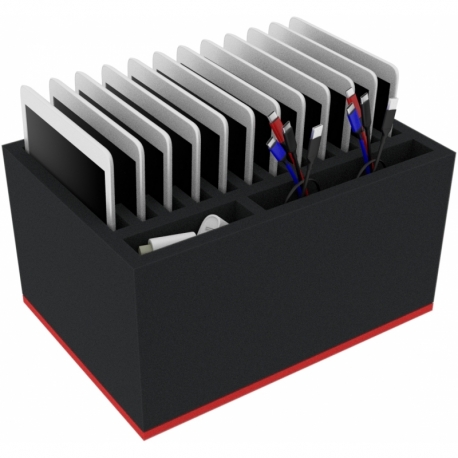 Box for 12+1 tablets - compatible with Apple iPad, Samsung and Microsoft Surface Go