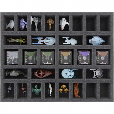 FS040A004 foam tray for Star Trek Attack Wing - 30 compartments