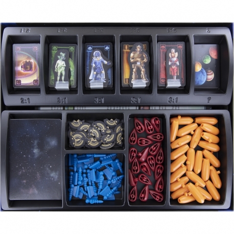 El set de espuma Feldherr para Catan: Starfarers - caja de juegos de mesa