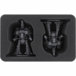 HS105A001 Feldherr foam tray for Adeptus Titanicus: 2 Warbringer Nemesis Titans