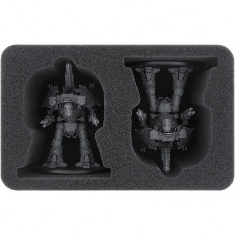 HS105A001 Feldherr foam tray for Adeptus Titanicus: 2 Warbringer Nemesis Titans