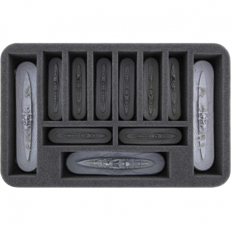 HS045A011 Feldherr foam tray for Victory at Sea - 11 miniatures