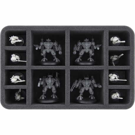 HS070A018 Feldherr foam tray for T'au Empire - 12 compartments