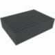 ED 43/12 HG Eurocontainer Case / Euro Box 400 x 300 x 135 mm inclusive Feldherr foam