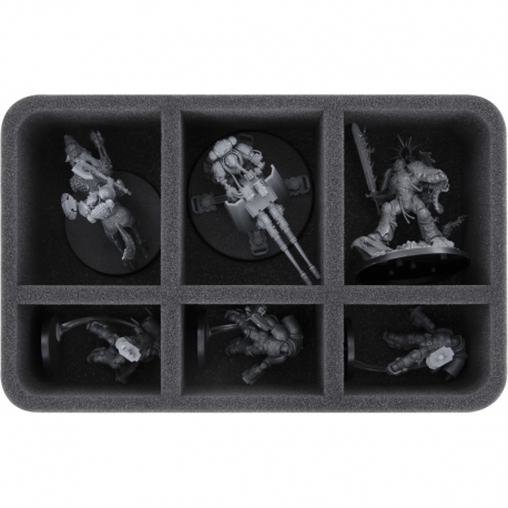 HS070A025 Feldherr foam tray for Space Marines - 6 compartments
