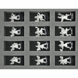 FS035BB03 35 mm full-size foam tray for 34 Blood Bowl miniatures