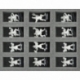 FS035BB03 35 mm full-size foam tray for 34 Blood Bowl miniatures