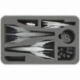 HS060DF08 60 mm half-size foam tray for Dropfleet Commander - PHR Battleships and Cruiser