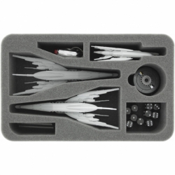 HS060DF08 60 mm half-size foam tray for Dropfleet Commander - PHR Battleships and Cruiser