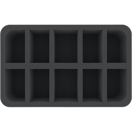 HS060WH18 half-size Figure Foam Tray with 10 slots for Warhammer