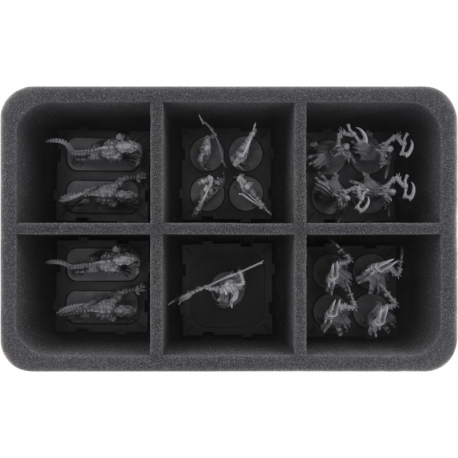 HS075A011 Feldherr foam tray for Runewars Miniatures Game - 6 compartments