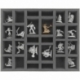 FS050MD04 50 mm full size foam tray with 26 compartments for Massive Darkness