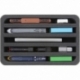 HS040A004 foam tray N-gauge - vertical - 5 slots for model railway locomotives, wagons and vehicles