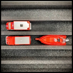 FS065A003 Feldherr foam tray for model cars 1:87 - 5 compartments