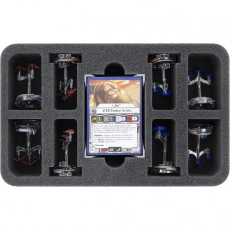 HS050A052 Feldherr foam tray for Star Wars Armada - 8 squadrons + cards