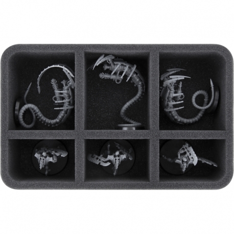 HS070A028 Feldherr foam tray for Necrons - 6 compartments