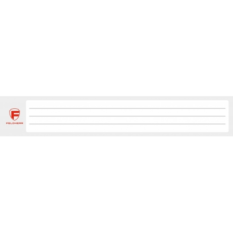 10 pcs Feldherr adhesive address label / sticker 210 mm x 35 mm