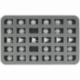 HS030A003 30 mm foam tray for miniatures in scale 1:100 (15 mm) – 30 compartments