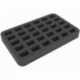 HS030A003 30 mm foam tray for miniatures in scale 1:100 (15 mm) – 30 compartments