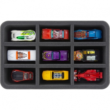HS050A010 Bandeja de espuma Feldherr para modelos de coches 1:64 - 9 coches