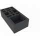 AU085ZC20 85 mm foam tray for Zombicide Black Plague Abominarat and Abominalpha