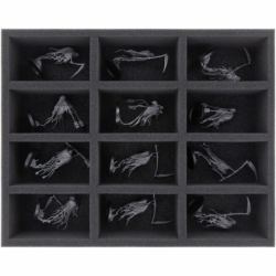 FS055WH23 55 mm foam tray for Warhammer - 12 compartments