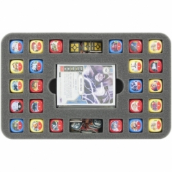 HS030DE02 half-size foam tray for 24 Star Wars Destiny dice, 35 cards and token