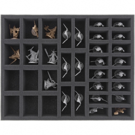 FS035MD02 35 mm full size foam tray with 34 compartments for Massive Darkness