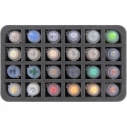 HS055WH47BO foam tray for Citadel paint pots (12 ml) - 24 compartments