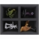FS100A004 Feldherr foam tray for Dungeons and Dragons - 4 miniatures