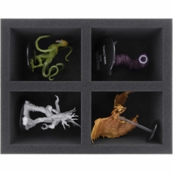 FS100A004 Feldherr foam tray for Dungeons and Dragons - 4 miniatures
