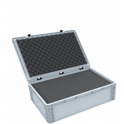 ED 64/17 HG Eurocontainer Case / Euro Box 600 x 400 x 185 mm inclusive pick and pluck foam
