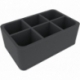 HS100A003 Feldherr foam tray for Runewars Miniatures Game - 6 compartments