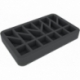 HS035SKBO 35 mm Figure Foam Tray for 18 Warhammer Skaven Clanrats half-size with base