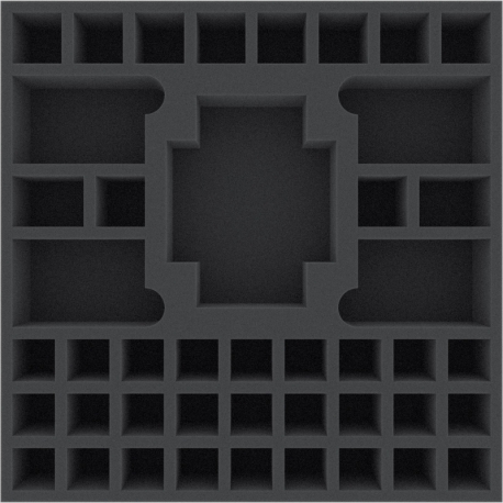 AGDK050BO 295 mm x 295 mm x 50 mm foam tray for board game boxes
