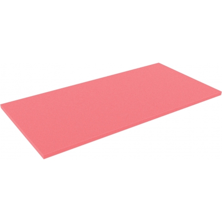 AABA010red 500 mm x 250 mm x 10 mm colored foam for Shadowboard red