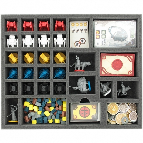AVFK045BO 45 mm foam tray for Scythe board game box with 31 compartments