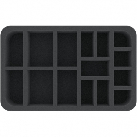 HSCV050BO 50 mm Half-Size foam tray with 15 compartments