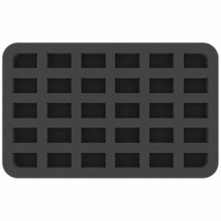 HSHJ035BO 35 mm half-size foam tray with 30 slots